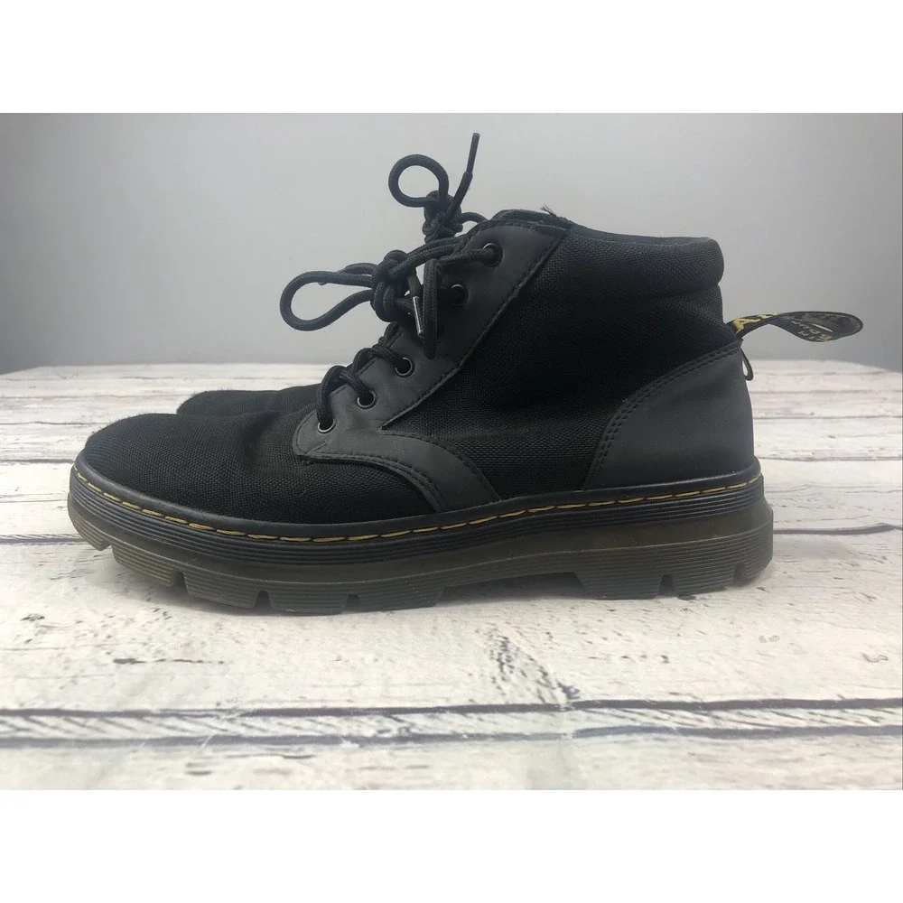 Dr. Martens Bonny Leather Mens 10 Womens 11 Black Mid Boots Doc Martens